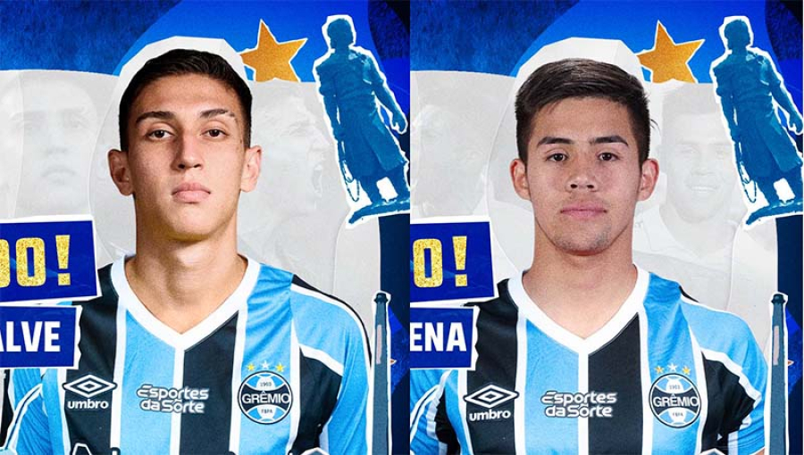 Grêmio anuncia reforços de meia e atacante para a temporada